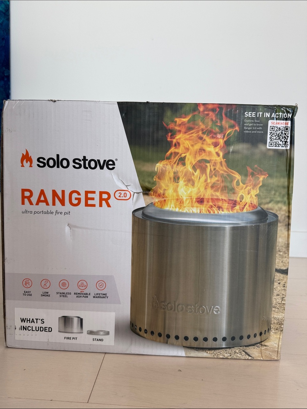 Solo stove Ranger 2.0 Portable Fire Pit - Stainless Steel